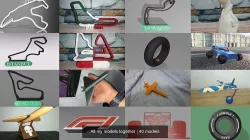 My models airplane - race track - bust - decor - accessory