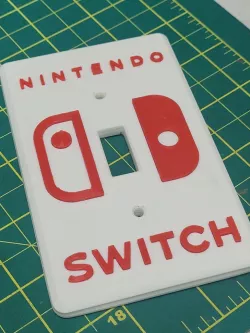 Nintendo Switch Single Gang Light Switch Cover