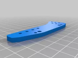SCX10 Pro Flat Skid Cut Template
