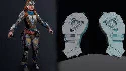 Shoulder armor/paudron from the shield weaver armor-Horizon zero dawn and Horizon forbidden west 
