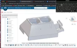 SKR Mini E3 V2 Rail Mounted Dual 4020 Fan Enclosure 