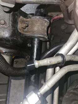 Transmission cooler line dust cap