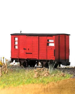 TTm fire fighter 1000mm narrow gauge boxcar 99-01-80 (Resin redesign 1/120 scale)