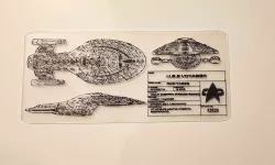U.S.S VOYAGER Blueprint card