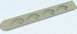 Velociraptor Claw door handle inlay for Jeep JK