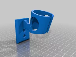 Wall-mount microphone holder