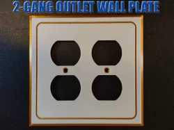Wall Plate, 2-Gang Outlets