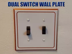 Wall Plate, Dual Switch 