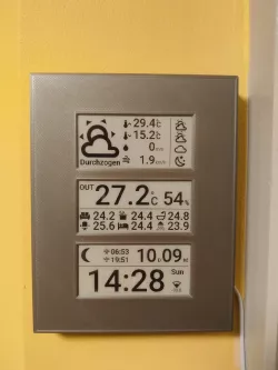 Weather Station weact E-Paper esphome ESP32