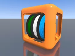 3D filament holder for M3D printer (multiple spools) revised