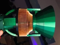 3D-printed LED-torch monster. 100W LED-power!