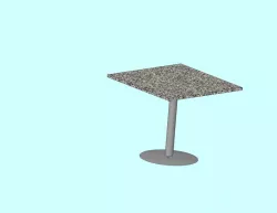 3ft square cafeteria table