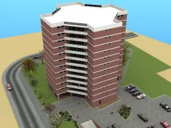 Architectural model of building