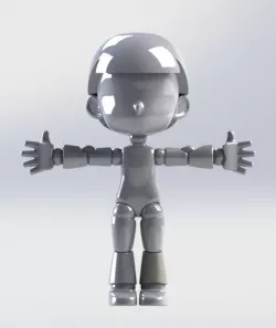 Articulated 6" Anime-Inspired Action Figure Base