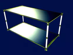 BRASS+GLASS COFFE TABLE