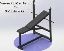 convertible bech used for body building