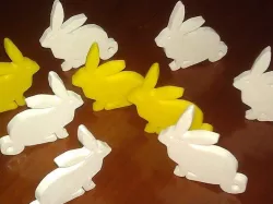 Easter Bunny Charms - keychain