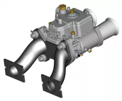 Leyland A-Series Weber DCOE steel inlet manifold 3.75"