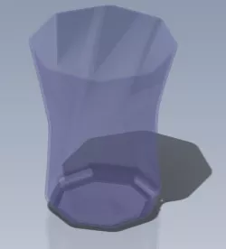Octagonal cup