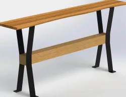 Reclaimed wood plank bar