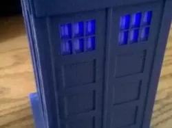 TARDIS with LED Mount Dual Extrusion Print