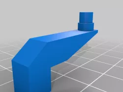 Bandai Action Base 4: 5mm peg Long arm adapter