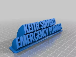 Keith Sinyard Nameplate