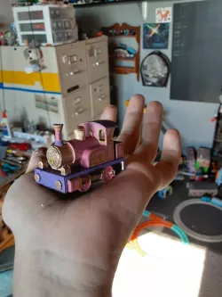 Lady Engine Keychain