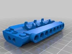 Lego V8 Crankshaft ready to print.