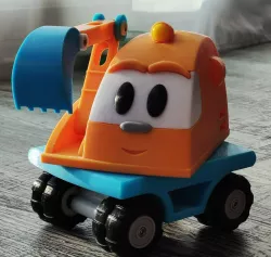 Leo the truck - Scoop the excavator (Scoop der Bagger, Экскаватор Капу)