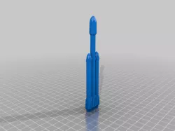 Low poly falcon heavy only
