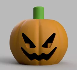 Mega Lego-like Jack-o'-lantern Head (10:1 scale) 
