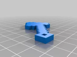 Minecraft Axe Keychain