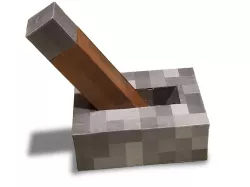 Minecraft lever toggle light switch cover (+ decoupage textures)