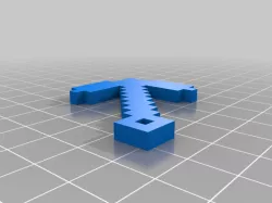 Minecraft Pickaxe Keychain