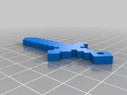 Minecraft Sword Keychain