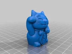 Money Cat Keychain - Maneki Neko