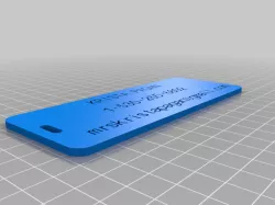 My Customized Customizer Version of luggage label