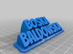 My Customized Sweeping 2-line name plate (text) bb