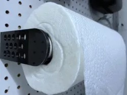 Paper Towel Mount for 1 inch PVC Pipe - Pegboard Hole Spacing