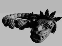 Quetzalcoatl the feathered snake
