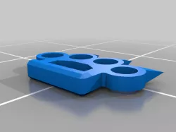 Spikey brass knuckles
