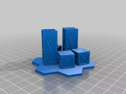 Steel Crates Hex Grid Lancer Cover