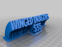 Winged Dragons $35