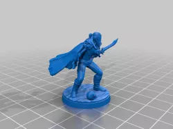 26mm Based Half-Orc Dual Wielding Warrior