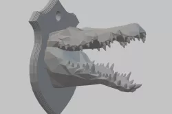Alligator Head (Low - Poly)