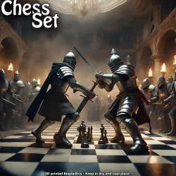 Chess set - Free AI generated box art 24x24cm