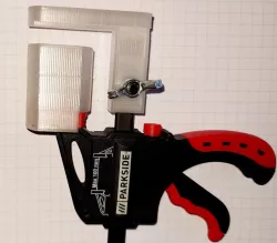 Clamp head and pad for guide rail Scheppach, Makita, Festool, Parkside, Spero / Spannzangenkopf für Führungsschiene Scheppach, Makita, Festool, Spero, Parkside