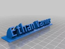 Ethan Nameplate (Geo Font)