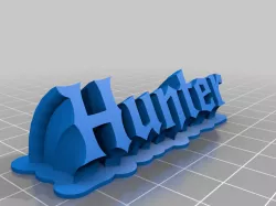 Hunter Name Plate